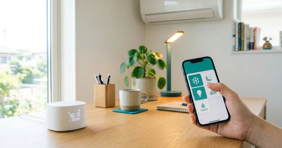 スマートリモコンで実現する、未来の快適デスク環境
