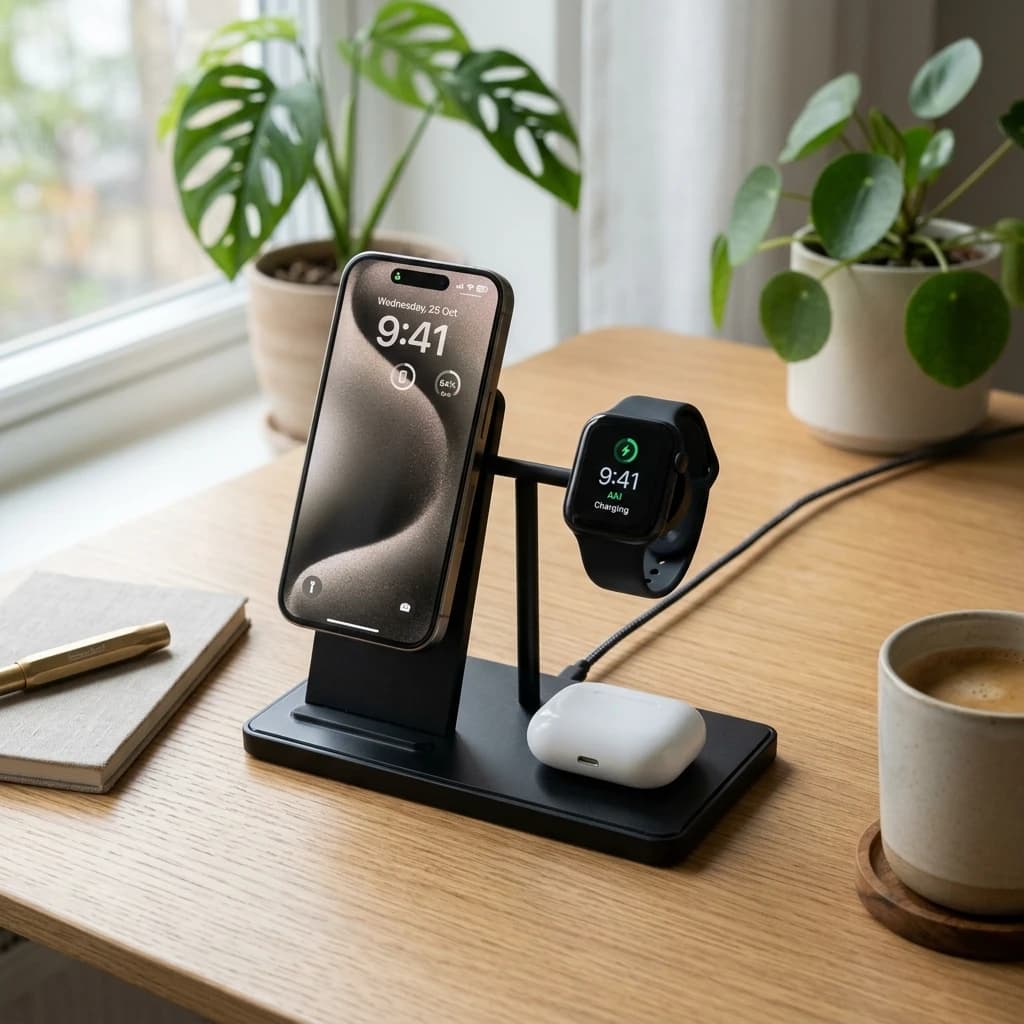 ワイヤレス充電器はスタンド型と平置きどっち?選び方と注意点