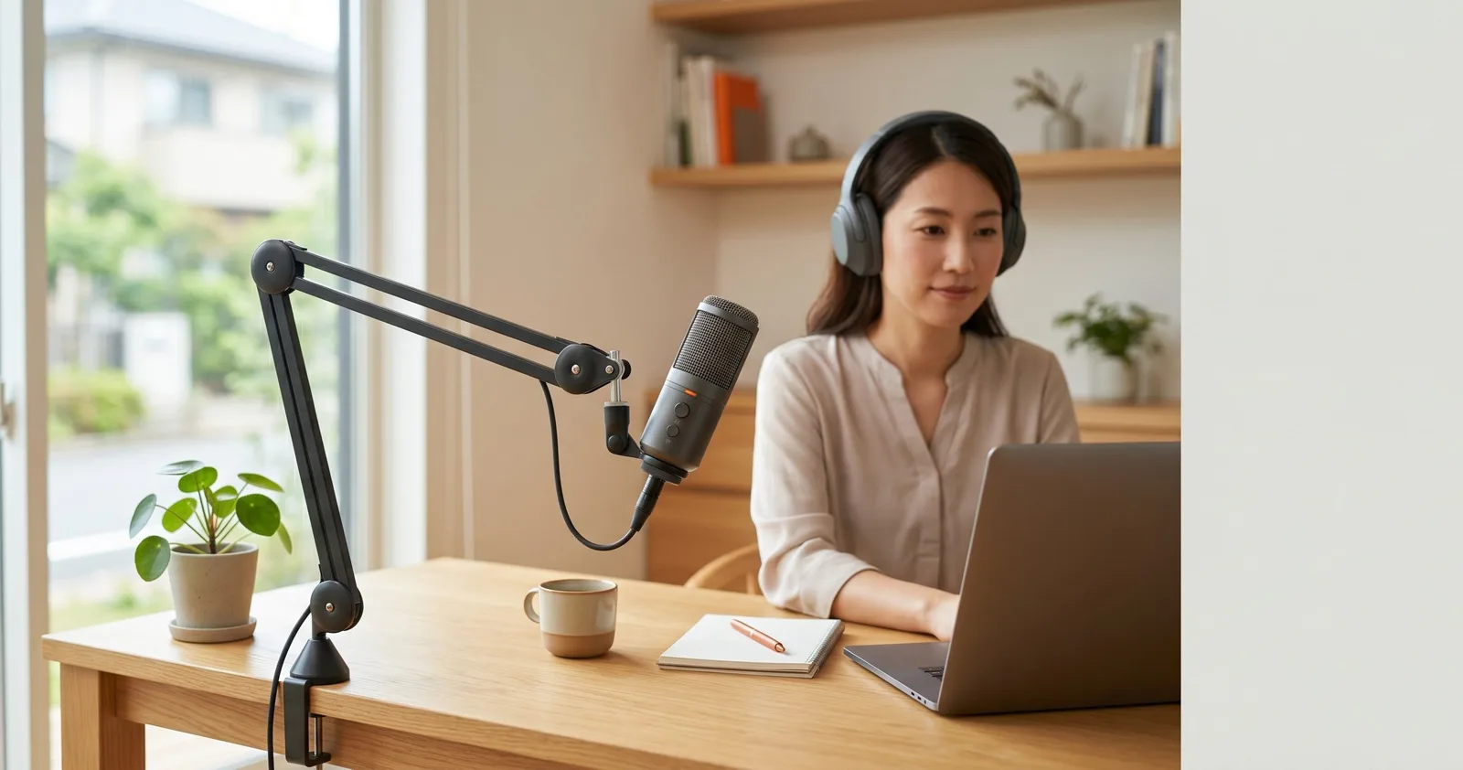 AI生成イメージ: 声だけをクリアに届ける